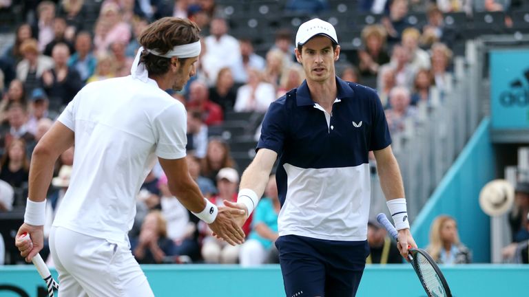 Andy Murray says he isn't physically ready to return to singles tennis