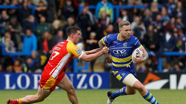 Blake Austin scored a first-half try for Warrington against Catalans Dragons