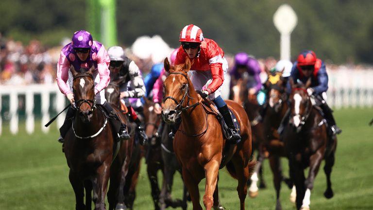Daahyeh wins the Albany Stakes at Royal Ascot
