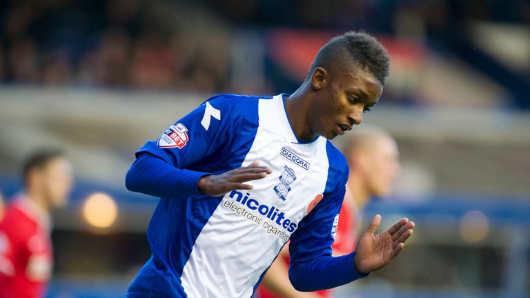 Gray in action as a teenage hopeful for Birmingham back in 2013