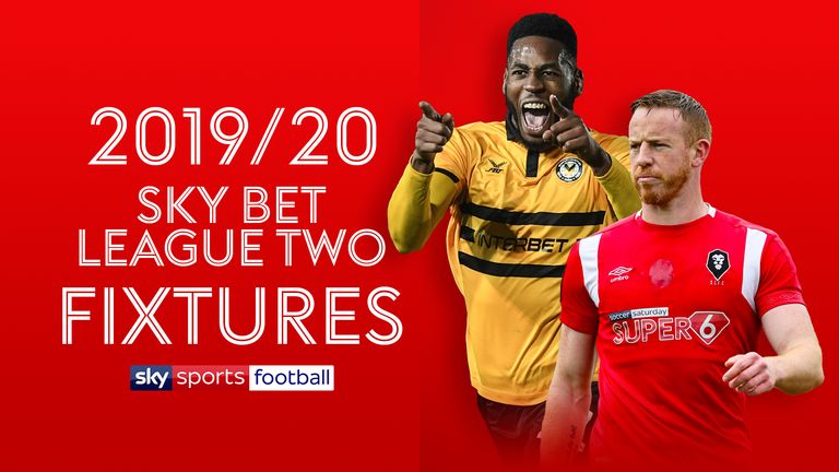 Sky Bet League Two Fixtures 2019 20 Salford Face Stevenage Live