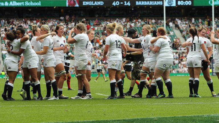 The match was a historic inaugural meeting between England Women and the Barbarians