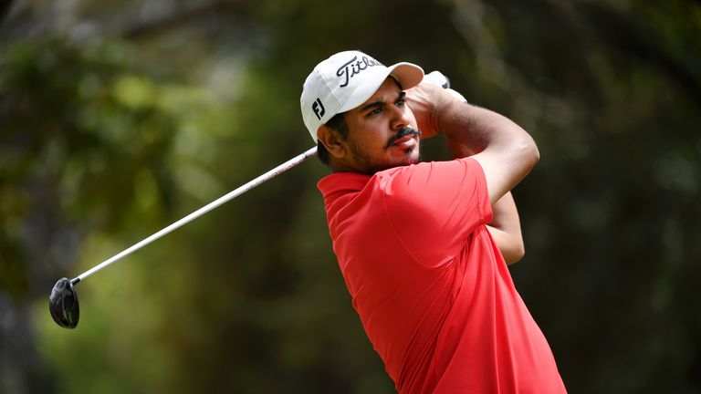 Bhullar holed out with a six-iron at the 196-yard par-three