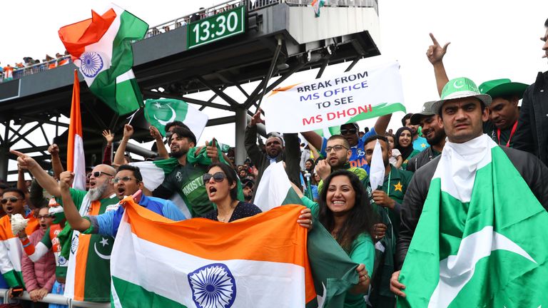 India And Pakistan Fans Ensure World Cup Clash Lives Up To The
