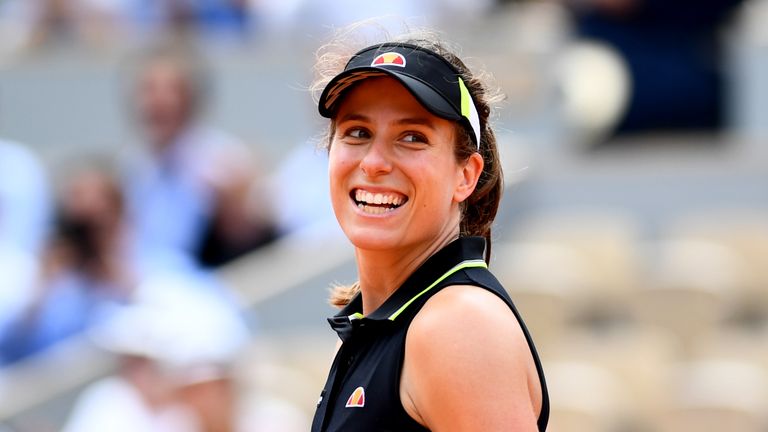 Johanna Konta has bulldozed through her opposition on a surface that had been by far her worst prior to this season