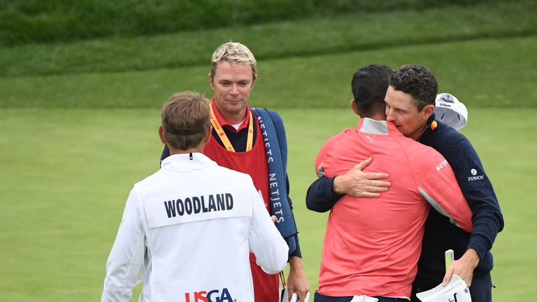 Gary Woodland played alongside Justin Rose on the final day