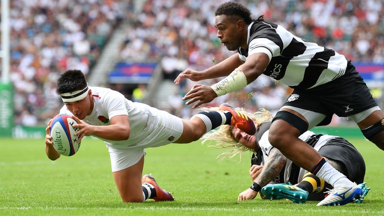 Marcus Smith scored a try and pulled the strings in a man-of-the-match display