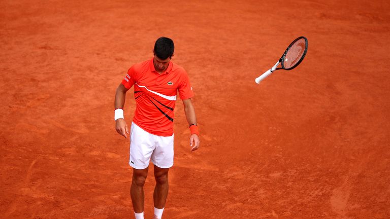 Both players lost their frustration during the match