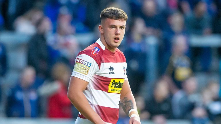 Oliver Partington scored his first ever try for Wigan as the Warriors won at Leeds