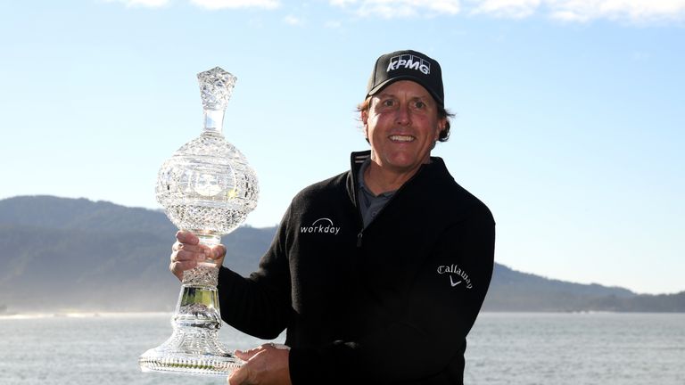 Mickelson claimed a three-shot win over Paul Casey, following on from wins at the event in 1998, 2005, 2007 and 2012