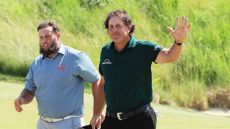 Phil Mickelson caused a stir by hitting a moving ball in 2018