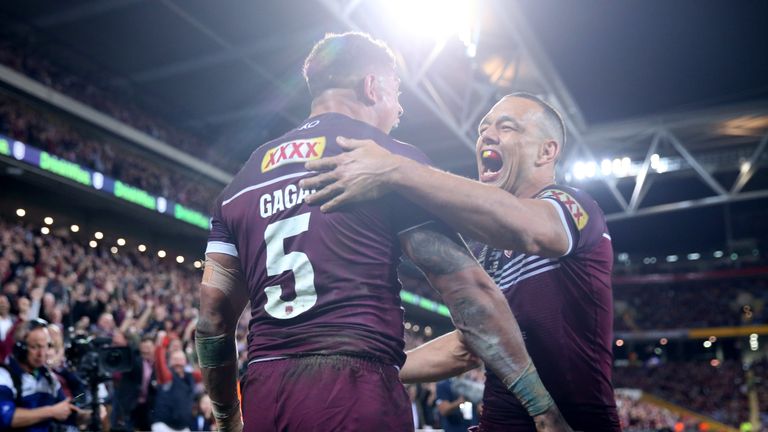 Gagai dived in the corner for a brilliant try that sealed the win for Queensland 