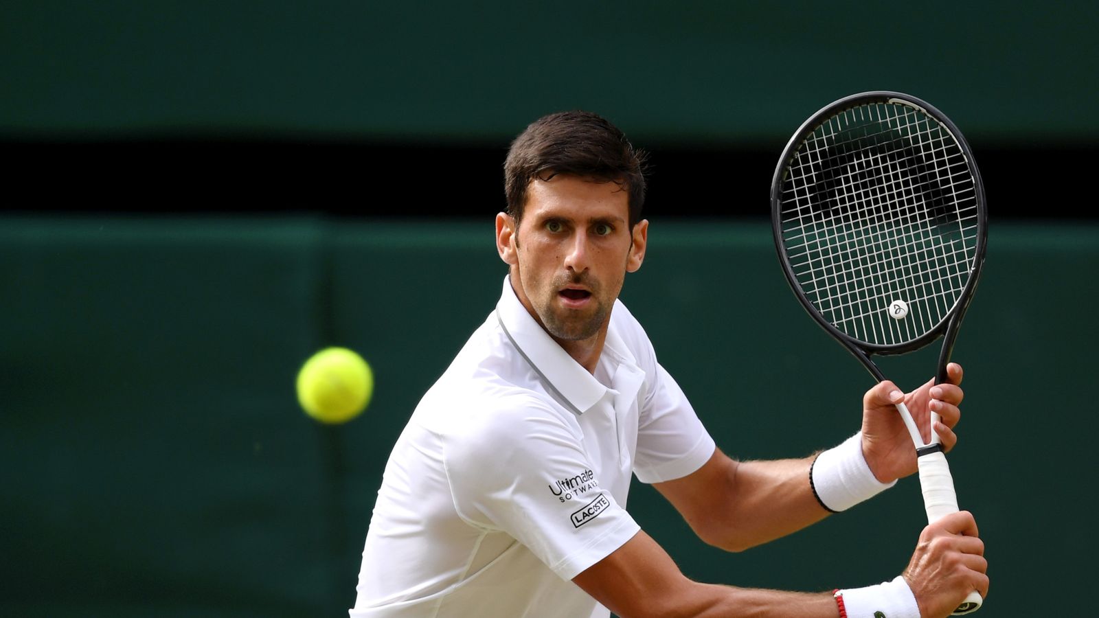 Novak Djokovic felt he was 'on the back foot' for most of Wimbledon
