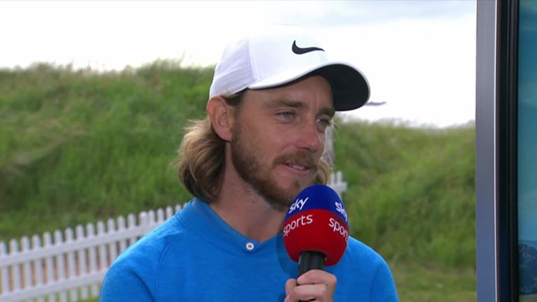 Fleetwood analyses his first-round performance with Sarah Stirk at the Sky Cart