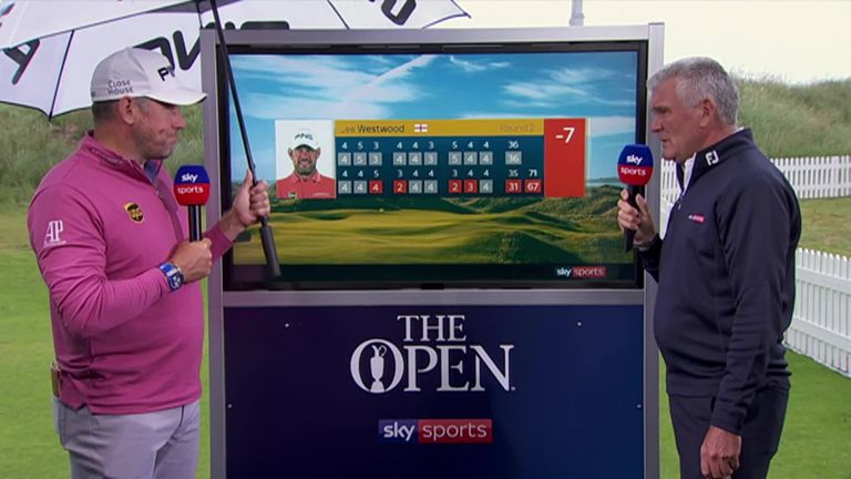 Despite being in contention for a first major tournament Lee Westwood insists he is remaining calm at The Open in Portrush, he's seven under going into the weekend