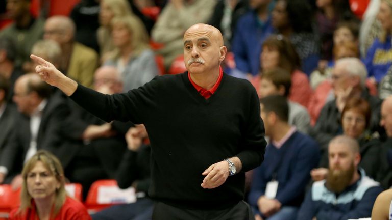 Chema Buceta issues instructions from the GB sideline