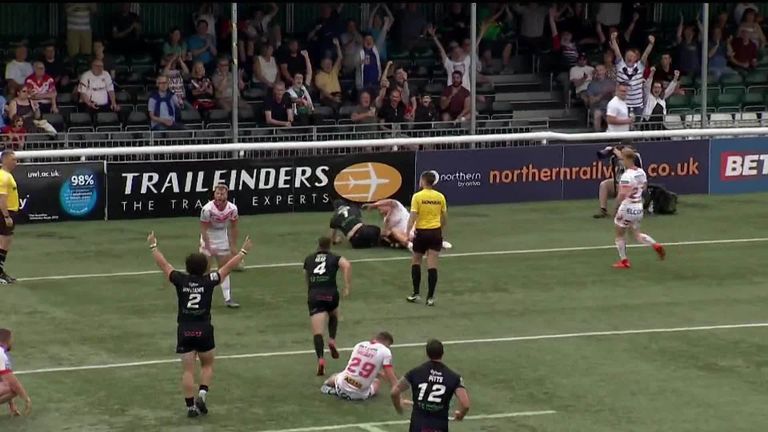 Highlights from the Betfred Super League clash between St Helens and London Broncos.