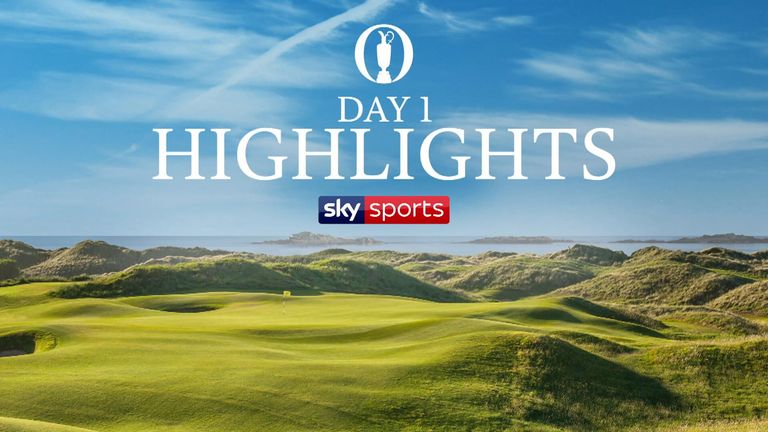 Highlights from the first round of The Open Championship at Royal Portrush Golf Club