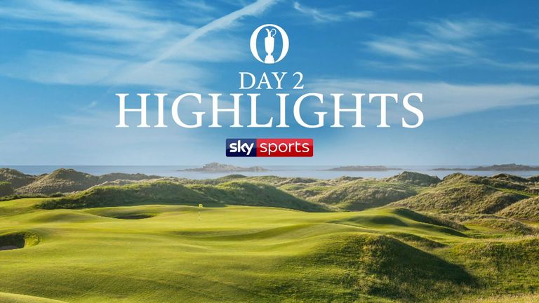 Highlights from the second round of The 148th Open Championship from Royal Portrush