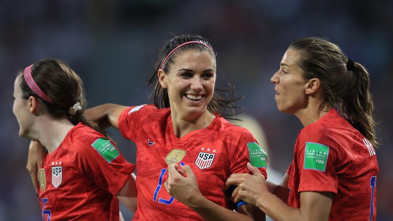 Alex Morgan scored the winning goal for the USA