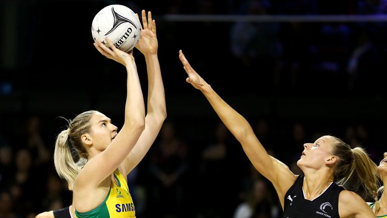 Captain Caitlin Bassett is a two-time Netball World Cup winner