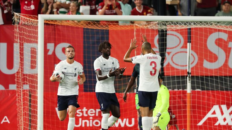 Divock Origi equalised for Liverpool