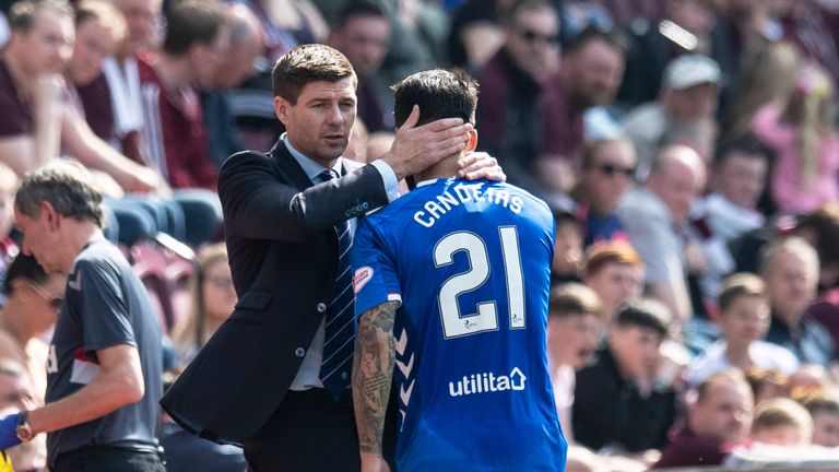 Steven Gerrard says Daniel Candeias could leave Rangers