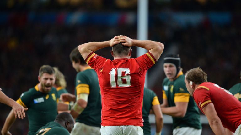 Ken Owens came on as a substitute during Wales' 23-19 defeat to South Africa in the quarter-final of the 2015 Rugby World Cup