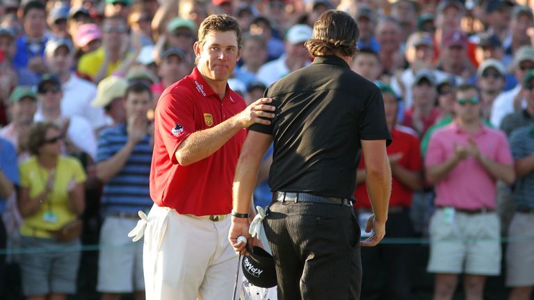 Westwood missed out in the 2010 Masters as Phil Mickelson triumphed