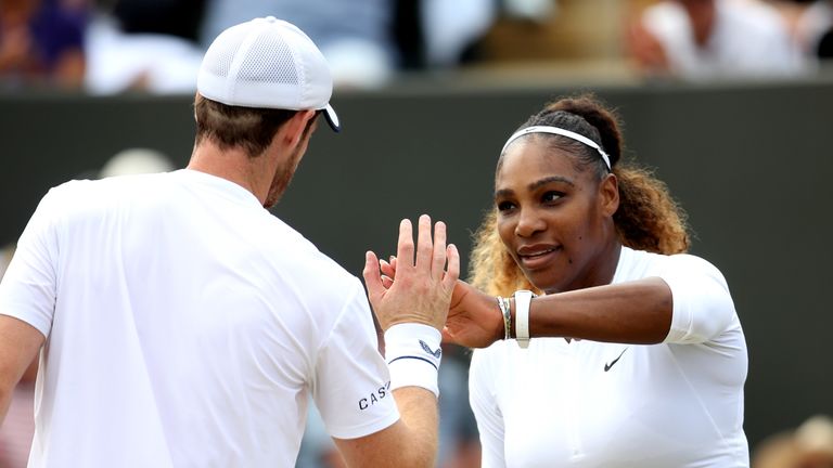 Murray and Williams (right) were outmuscled by the top seeds