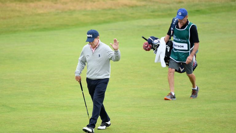 Watson did well just to make the cut at the Senior Open