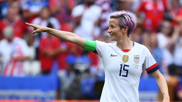 Megan Rapinoe led the USA to World Cup glory in 2019