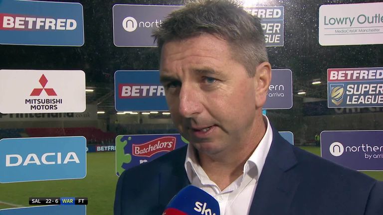 Steve Price says he was proud of his Warrington players, who 