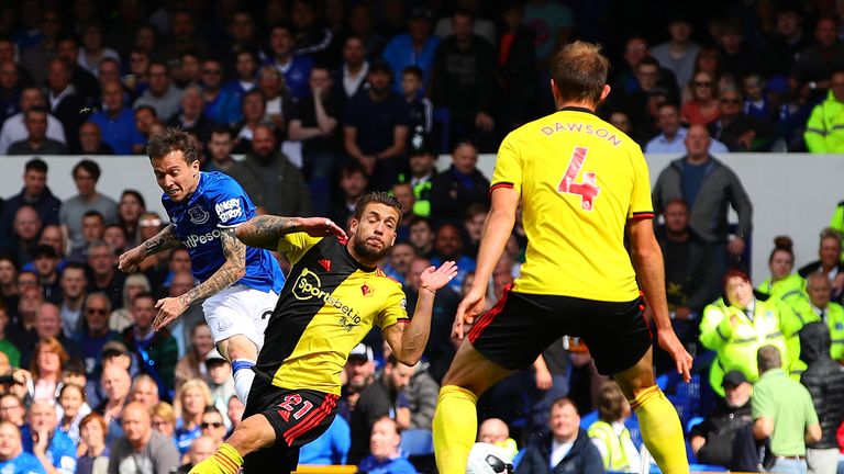 Bernard gave Everton a first-half lead