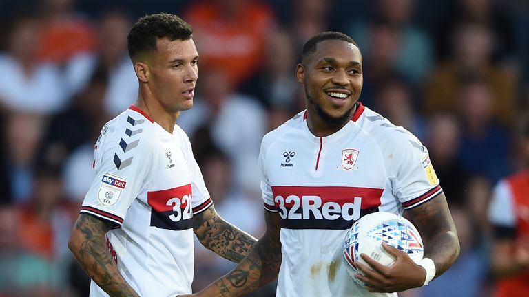 Britt Assombalonga scored after 38 minutes for Boro but later missed a second-half penalty