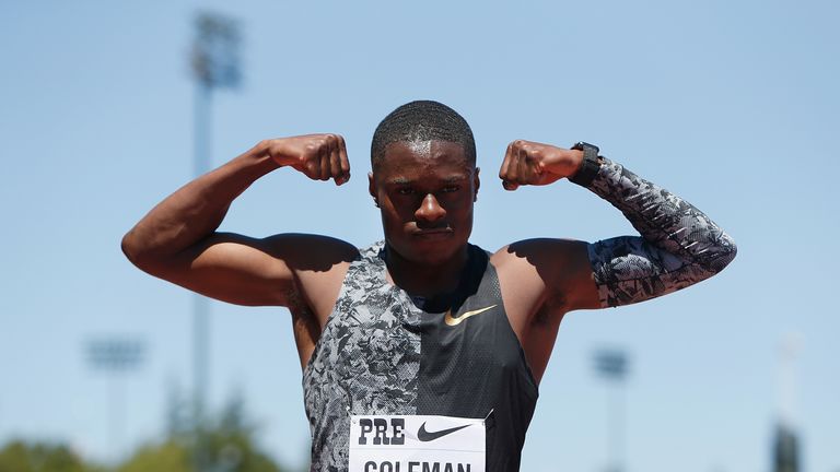 Coleman is the fastest 100m sprinter in the world this year