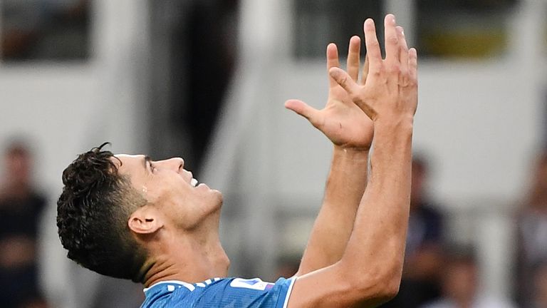 Cristiano Ronaldo was denied an opening-day goal by VAR