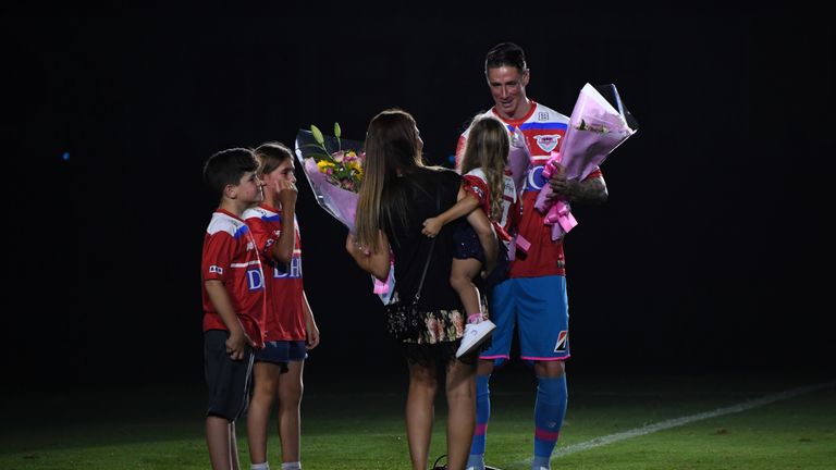 The Spaniard was given an emotional send-off by Japan's Sagan Tosu