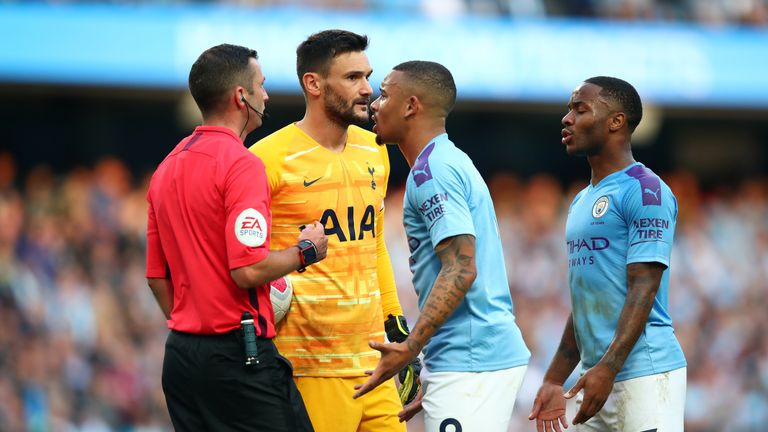 Gabriel Jesus had a stoppage-time disallowed in Manchester City's 2-2 draw against Tottenham last Saturday