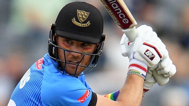 Laurie Evans struck an unbeaten 52 off just 25 balls, with three sixes and four fours