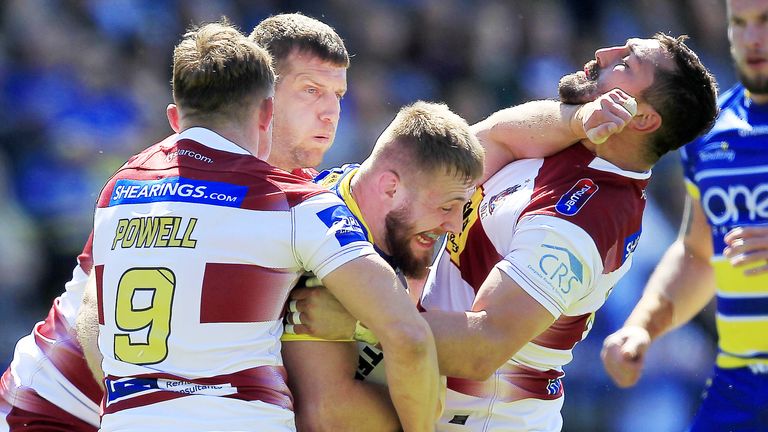 Promising forward Matt Davis has made a big impact at Warrington