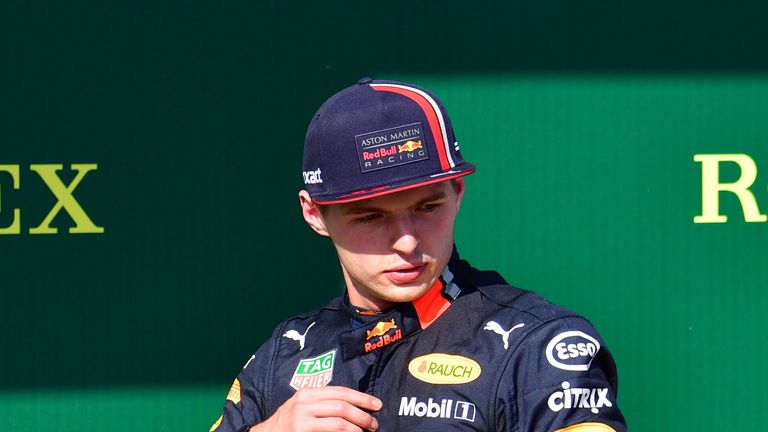 Max Verstappen was unable to keep Lewis Hamilton at bay in the final four laps