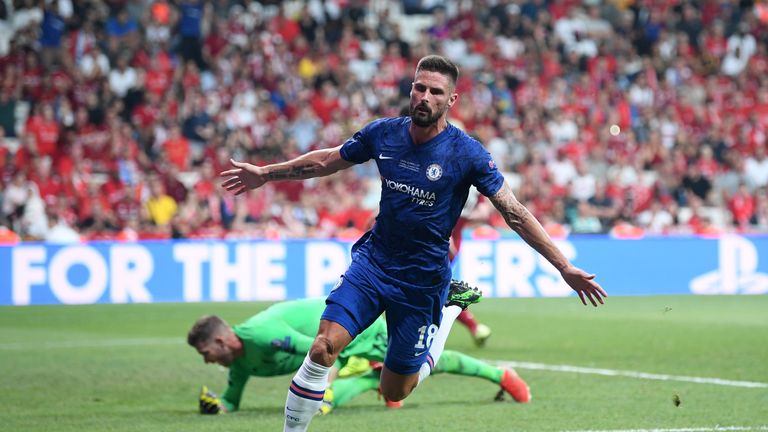 Olivier Giroud kept up his excellent record in European competition for Chelsea