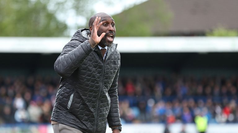 Sol Campbell has parted ways with Macclesfield