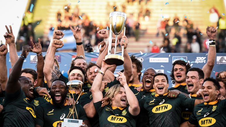 Sudáfrica quedó invicta en el Campeonato de Rugby de este año