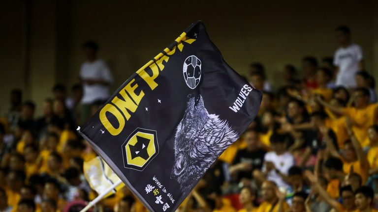 There was plenty of support for Wolves in Shanghai