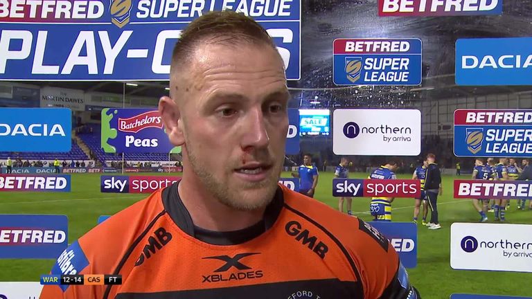 Liam Watts praised Castleford's efforts after a man of the match performance against Warrington