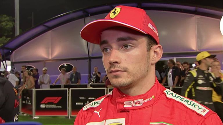 Charles Leclerc admits he was frustrated after the Ferrari team strategy went against him at the Singapore Grand Prix.