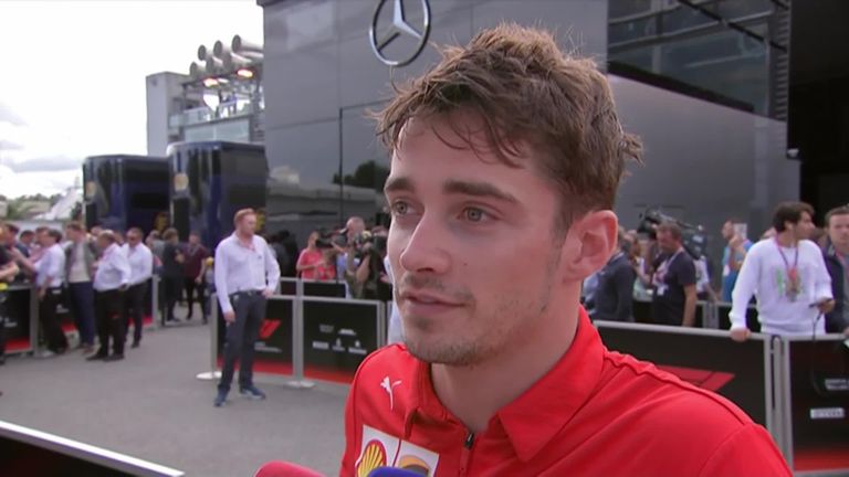 Charles Leclerc was lost for words after Ferrari's first win at Monza in nine years
