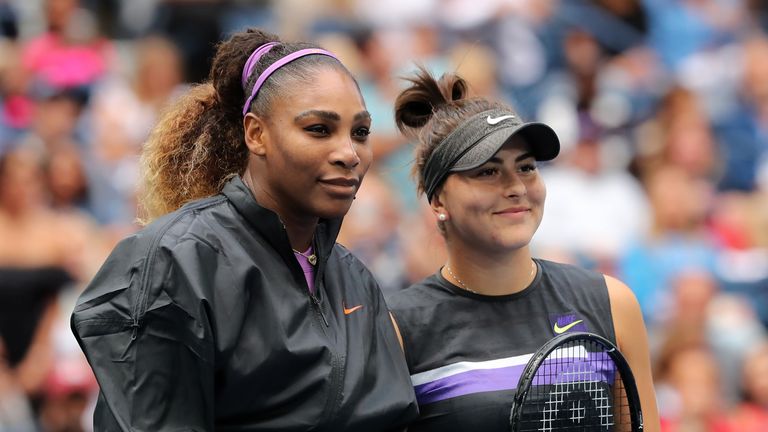 Andreescu wasn’t born when Williams first won the US Open in 1999